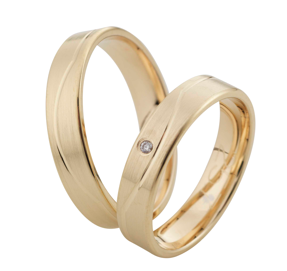Linden Trauringe / Eheringe Benken mit zeitlosem Design - 256/257