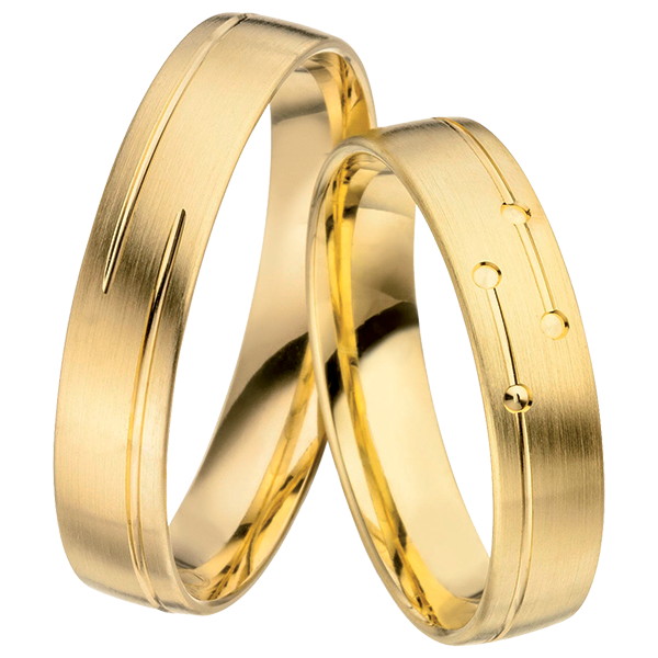 Linden Trauringe / Eheringe Egliswil Minimalistisches Design - 1418/1419