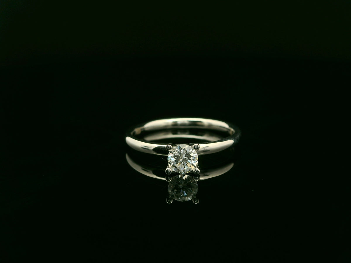 Linden Verlobungsring in 18 Karat - 750 Weissgold mit Diamanten - BYZ0004332 