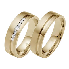 Rauschmayer More Stones 5th Trauringe mit 7 Brillanten - 06376