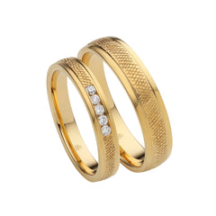 Rauschmayer Trauringe First Individual Love 3D mit 5 Brillanten - 03039