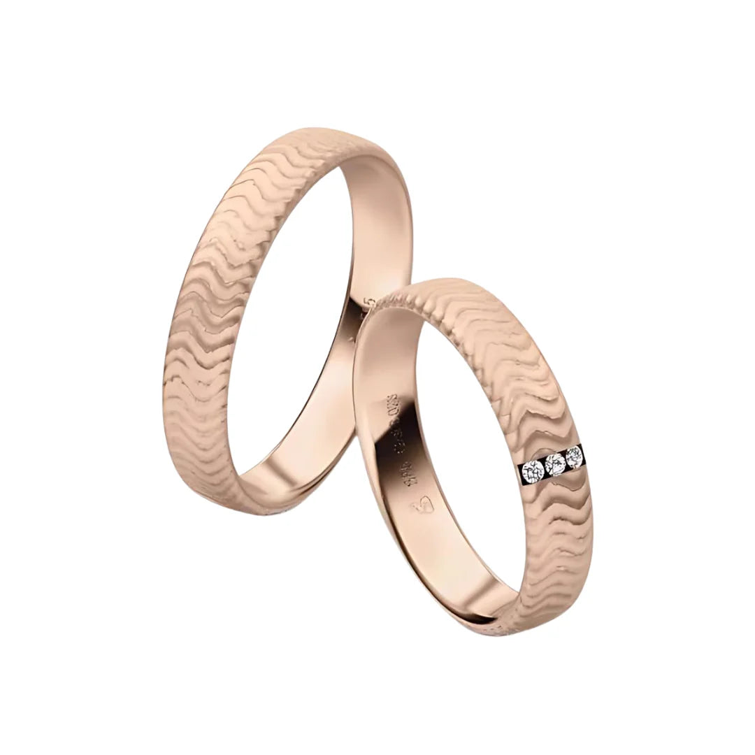 Rauschmayer Trauringe First Individual Love 3D mit 3 Brillanten - 04021