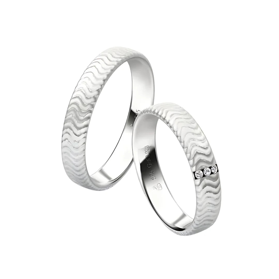 Rauschmayer Trauringe First Individual Love 3D mit 3 Brillanten - 04021