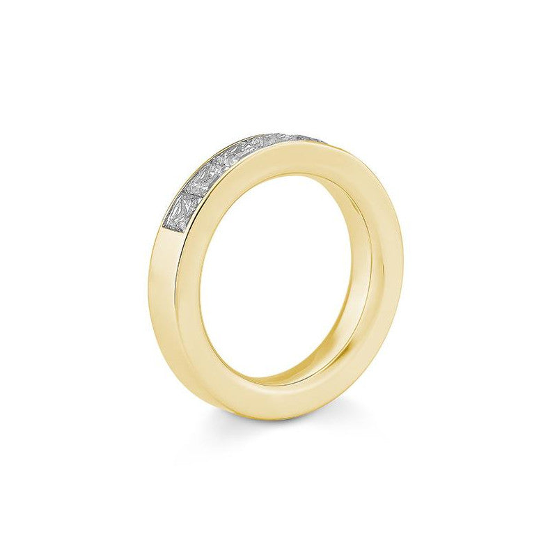 Schmaler Halbmemoire Carree Diamantring – Eleganter Ring mit Diamanten - 41062850