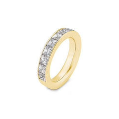 Schmaler Halbmemoire Carree Diamantring – Eleganter Ring mit Diamanten - 41062850