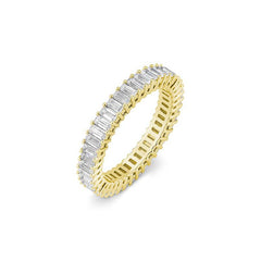 Schmaler Memoire Baguette Labordiamantring – Eleganter Ring mit Labordiamanten - 41063060