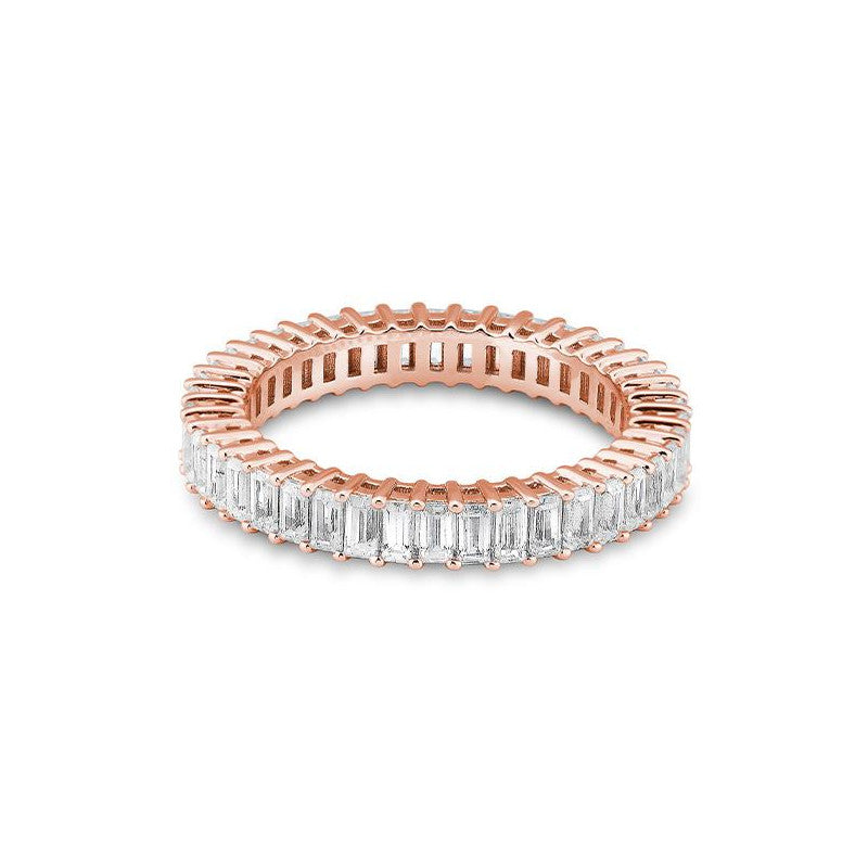 Schmaler Memoire Baguette Labordiamantring – Eleganter Ring mit Labordiamanten - 41063060