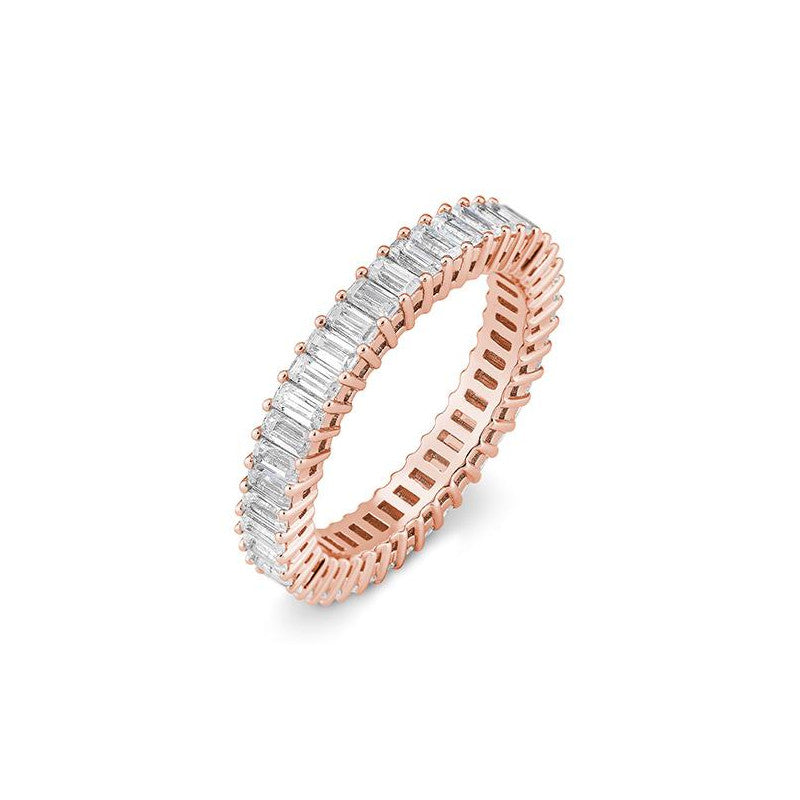 Schmaler Memoire Baguette Labordiamantring – Eleganter Ring mit Labordiamanten - 41063060