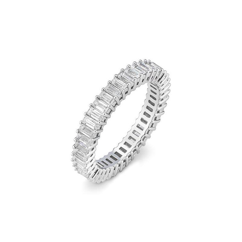 Schmaler Memoire Baguette Labordiamantring – Eleganter Ring mit Labordiamanten - 41063060
